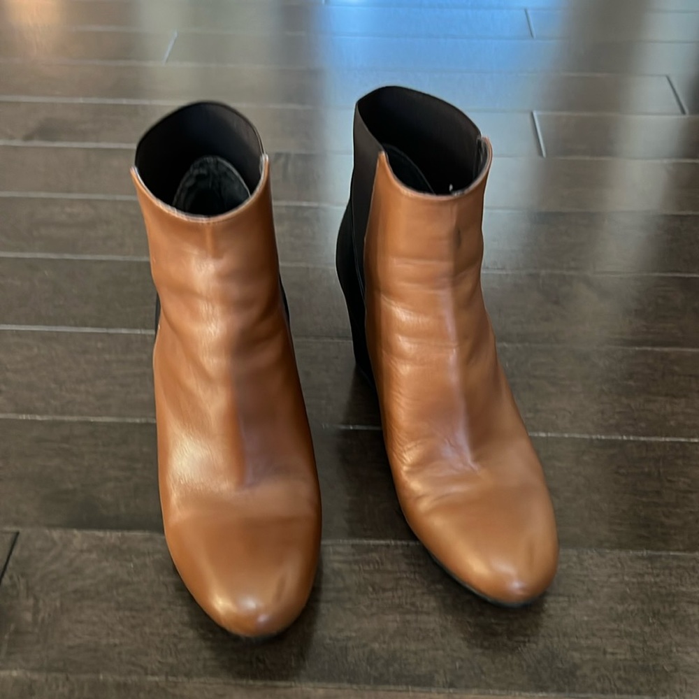 Genuine leather ankle boots